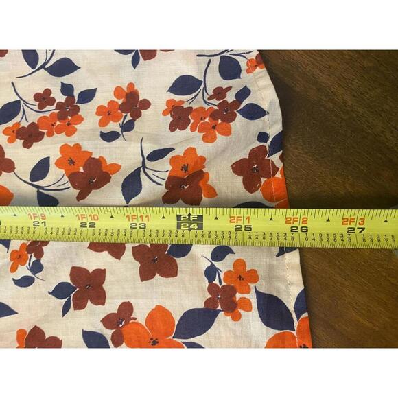 Elizabeth and James Floral Print Bohemian Blouse 100% Cotton Large - Picture 10 of 15